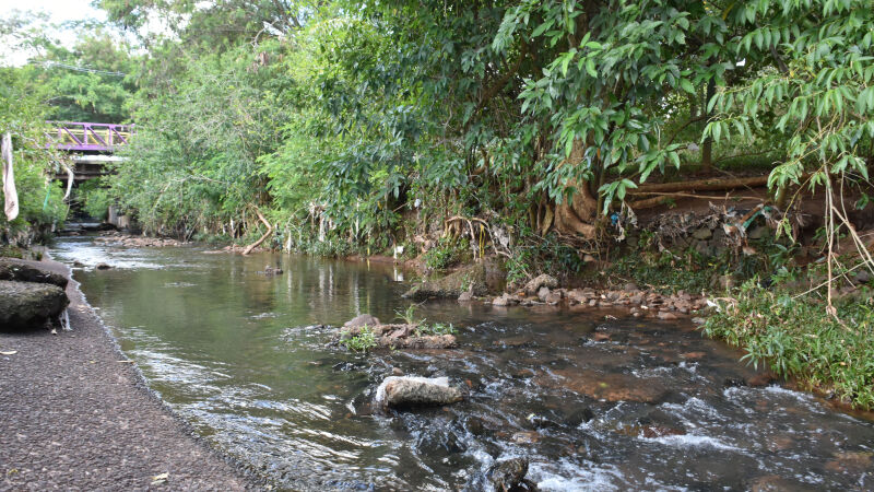 O cadáver estava próximo ao Córrego Sóter, dentro do Parque das Nações Indígenas