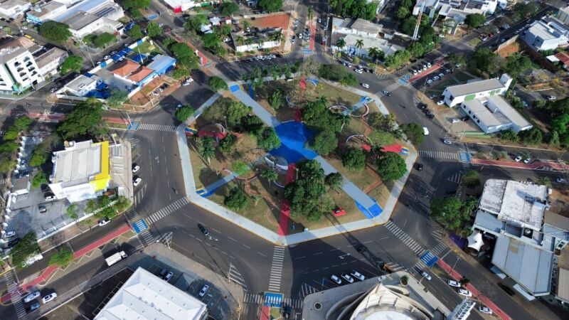 Centro da cidade de Naviraí