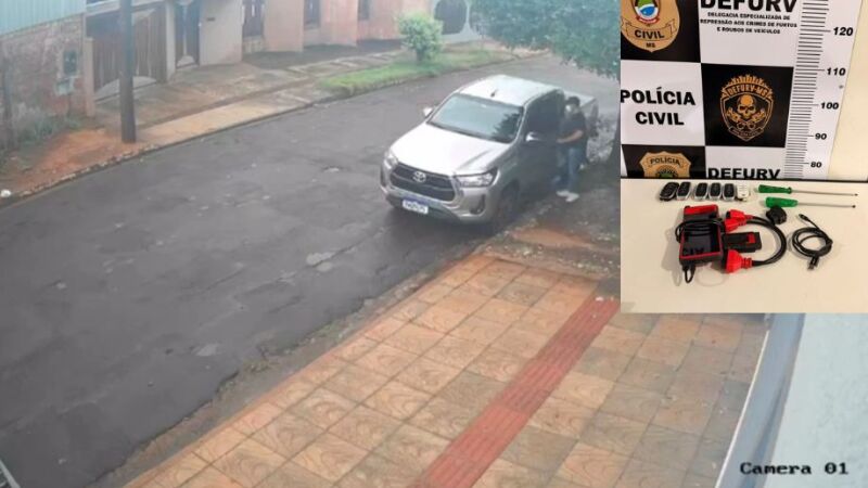 última Toyota Hilux havia sido roubada próximo da hora do almoço, por volta de 12h21 dessa última sexta-feira (13).