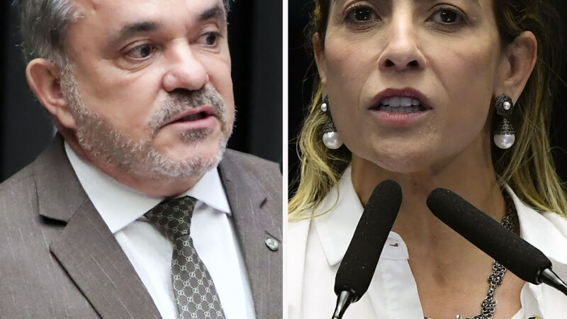 O deputado federal Vander Loubet (PT) e a senadora Soraya Thronicke (Podemos) estarão juntos