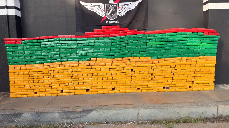 557 kg de maconha em tabeletes