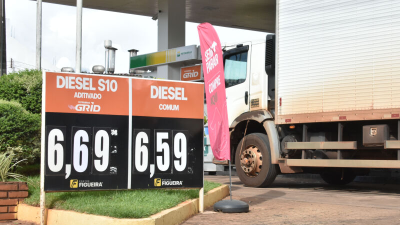 Maior preço do diesel foi encontrado no Posto Figueira