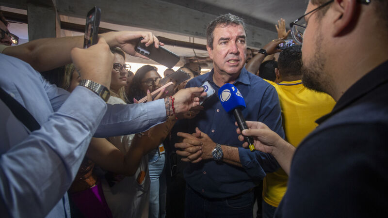 Riedel, durante coletiva de imprensa realizada na manhã desta terça-feira (31), no evento de filiação do Republicanos