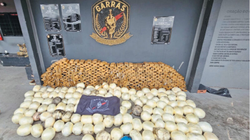 Cocaína foi encontrada escondida em cômodos de uma casa localizada na Avenida Senhor do Bonfim, no norte de Campo Grande