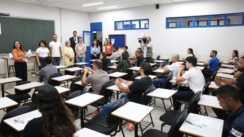 Na parte da manhã, 24% dos candidatos não compareceu