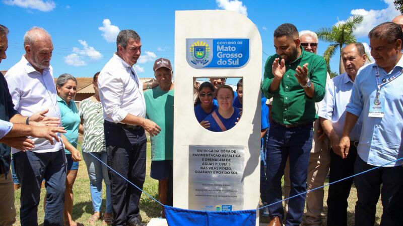 Inauguração da obra de pavimentação e drenagem em trechos do município