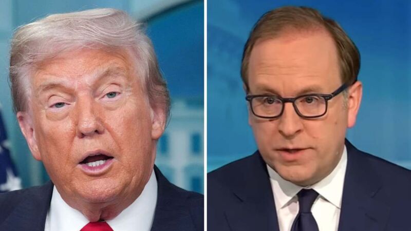 Donald Trump concedeu entrevista ao jornalista Jonathan Karl, divulgada pelas redes sociais 