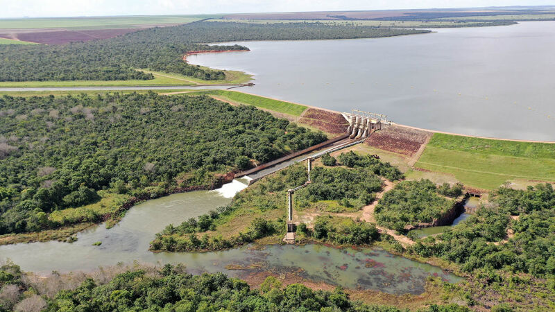 Usina Hidrelétrica Ponte de Pedra, localizada em Itiquira (MT)