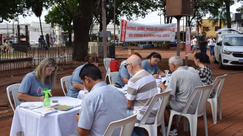 Praça Ary Coelho recebe campanha no Dia Mundial do Rim