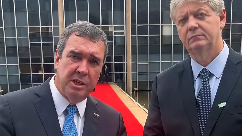 Riedel e Verruck participaram de reunião com presidentes do Brasil e Bolívia em Brasília