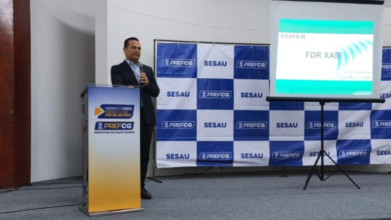 Secretário municipal de Saúde, Marcelo Vilela apresentou a nova tecnologia