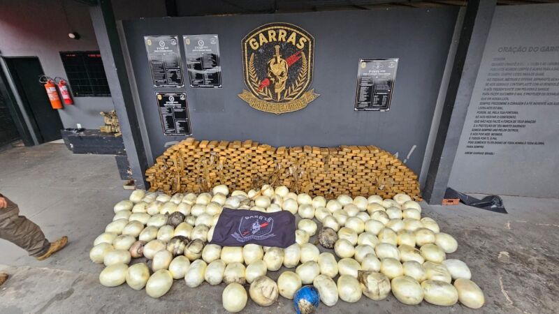 Parte dos entorpecentes estava em embalagens impermeáveis, indicando que chegaram à Capital em tanques de combustívies 