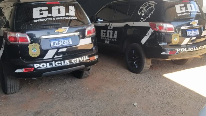 A polícia prendeu o autor do crime em flagrante