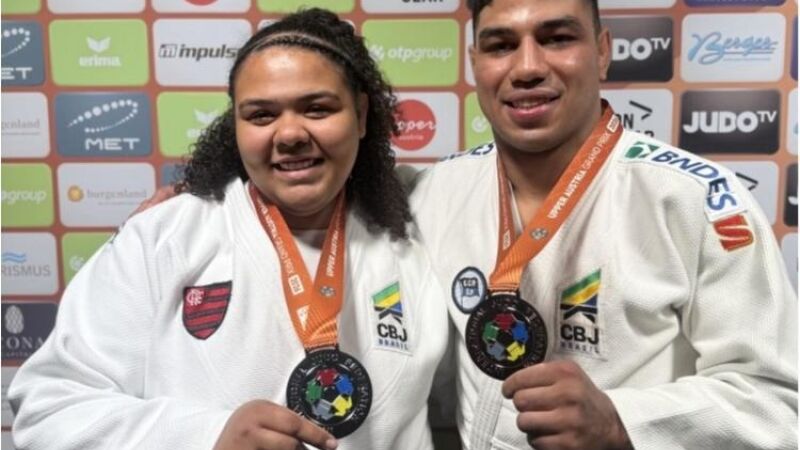 Giovanna Santos e Giovani Ferreira garantiram mais duas medalhas para o Brasil 