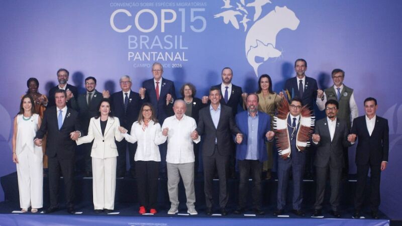 Lula, Riedel e Adriane Lopes em foto oficial da cúpula da COP15