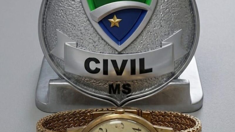 Relógio de 18k de ouro, roubado em Campo Grande