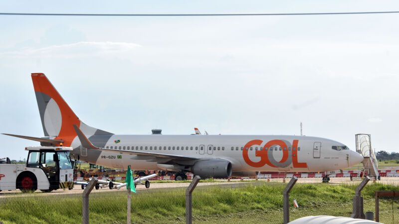 Aeronave da Gol no Aeroporto de CGR