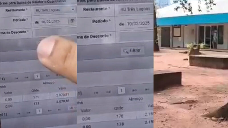 Sequência de imagens em vídeo mostra número de atendimentos aumentando com o prédio vazio