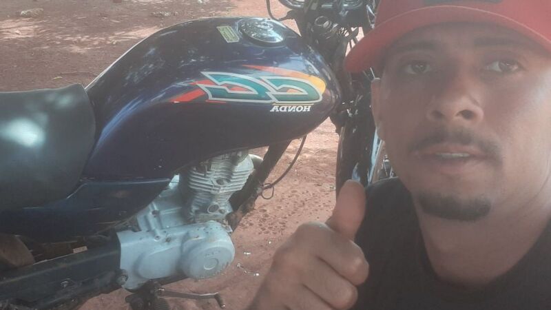 Eryck Willian Amarilio Neves pilotava a moto Honda/CG 125 Titan ES