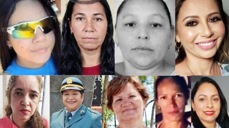 Nove das 10 vítimas de feminicídio neste ano em Mato Grosso do Sul; não foi possível encontrar imagem da indígena Ereni Benites