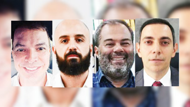 Os secretários Alessandro Menezes, Artur Falcette, José Nogueira e Roberto Gurgel 