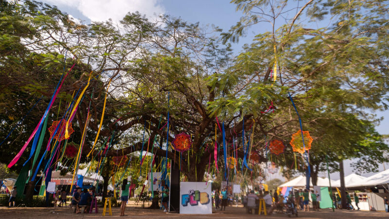 Praça da Liberdade, em Bonito, onde a Flib deve ocorrer de 7 a 12 de julho