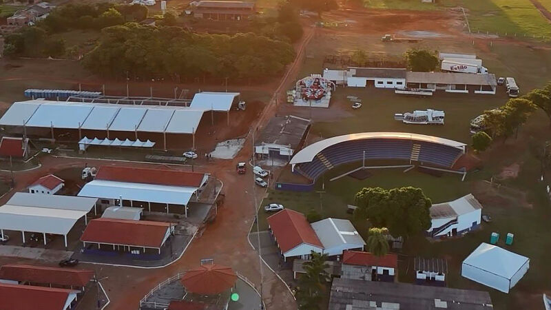 Parque de exposição de agropecuária de Glória de Dourados já está sendo preparado para a feira