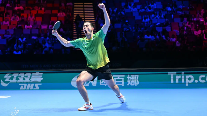 Hugo foi o primeiro não-asiático ou europeu a ganhar a Copa do Mundo de Tênis de Mesa