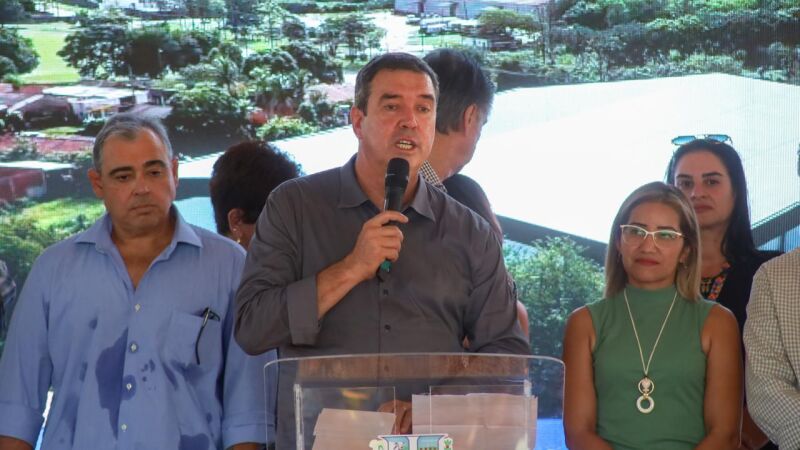 Governador Riedel visitou Bonito nesta sexta-feira (24) para lançar as obras