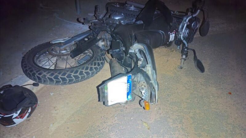 Motociclista morreu após perder o controle do veículo durante fuga de abordagem policial em Coxim