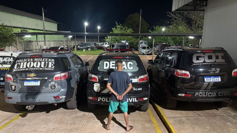 Lucas Ribeiro de Carvalho foi preso em uma chácara na região do Anhanduizinho