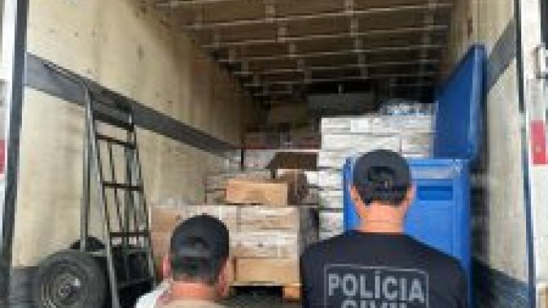 Carga foi apreendida durante abordagem da PRF em Guia Lopes da Laguna