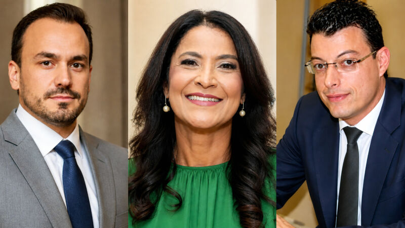 Os advogados Douglas de Oliveira, Ana Maria Navarro e Coraldino Sanches concorrem à vaga de juiz eleitoral substituto