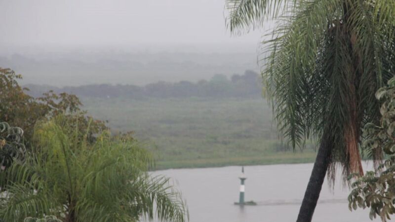 Chuva no Pantanal próximo a cidade de Corumbá