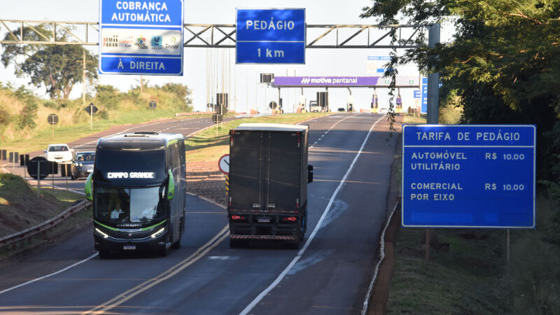 BR-163, no trecho que atravessa Mato Grosso do Sul