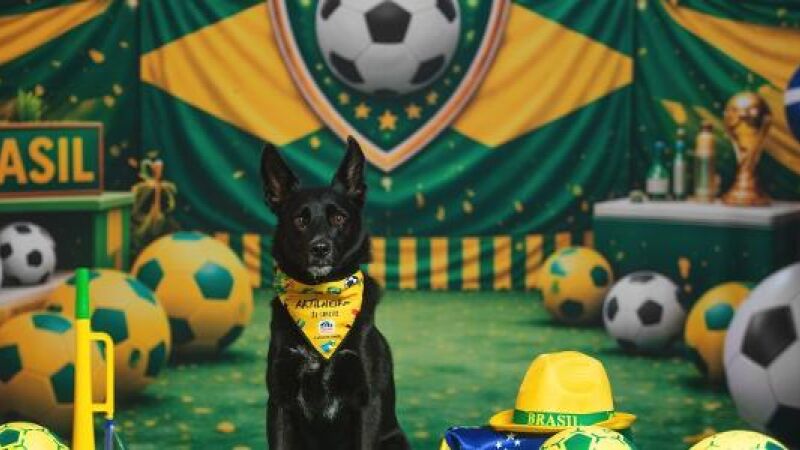 Seleção de quatro patas: cães ganham posições em campo e álbum de figurinhas da Copa