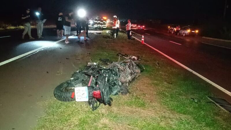 Acidentes registrados na BR-163 e na MS-156 deixaram dois motociclistas mortos em menos de 24 horas na região de Dourados