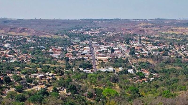 Município de Camapuã, localizado a cerca de 145 km de Campo Grande