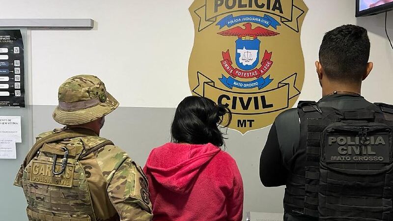 Mulher investigada por homicídio em Mato Grosso do Sul foi presa em Barra do Garças (MT) durante ação integrada das polícias civis dos dois estados