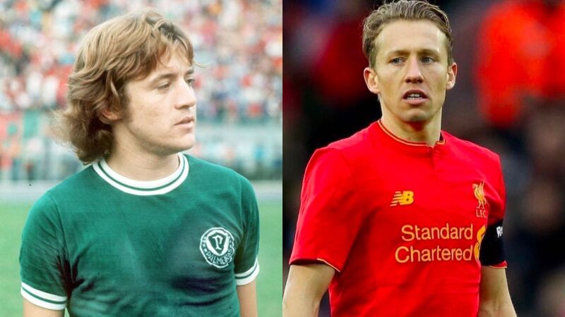 Leivinha (à esquerda) é tio de Lucas Leiva (à direita), nascido em Dourados
