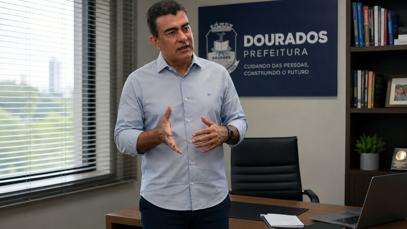O prefeito de Dourados, Marçal Filho (PSDB), virou alvo de investigação do Ministério Público