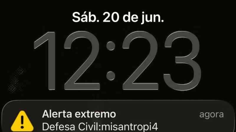 Alerta curioso foi emitido em oito capitais, incluindo Campo Grande
