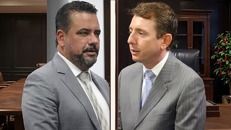 O desembargador Alexandre Bastos e o juiz Paulo Afonso de Oliveira, ambos afastados dos cargos
