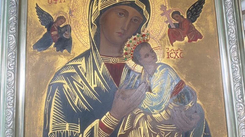 Imagem do Santuário Estadual Nossa Senhora do Perpétuo Socorro sofreu um processo de oxidação ao longo dos anos