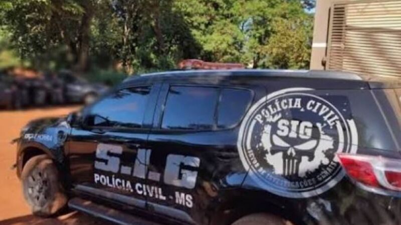 Viatura do Setor de Investigações Gerais (SIG) - Polícia Civil, em Dourados (MS)