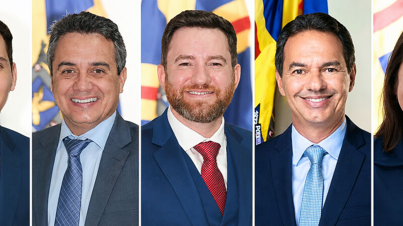 Os vereadores que votaram contra o reajuste do servidores são Jean Ferreira (PT), Landmark Rios (PT), Maicon Nogueira (PP), Marquinhos Trad (PV) e Luiza Ribeiro (PT)