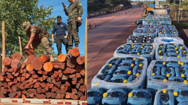 apreensão em questão foi feita durante a Operação Timber Shield