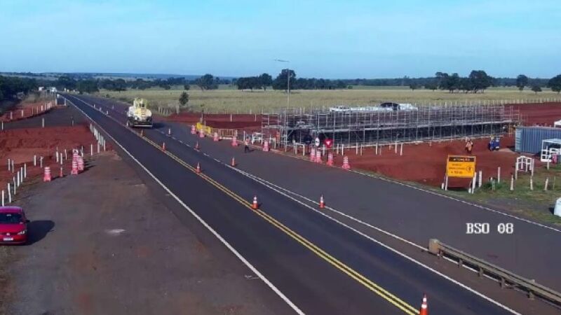 Construção de viaduto da via férrea sobre a MS-112 é motivo de controvérsia em Inocência