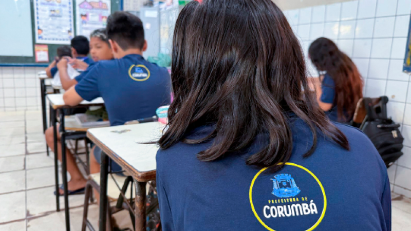 Sala de aula da rede pública de Corumbá