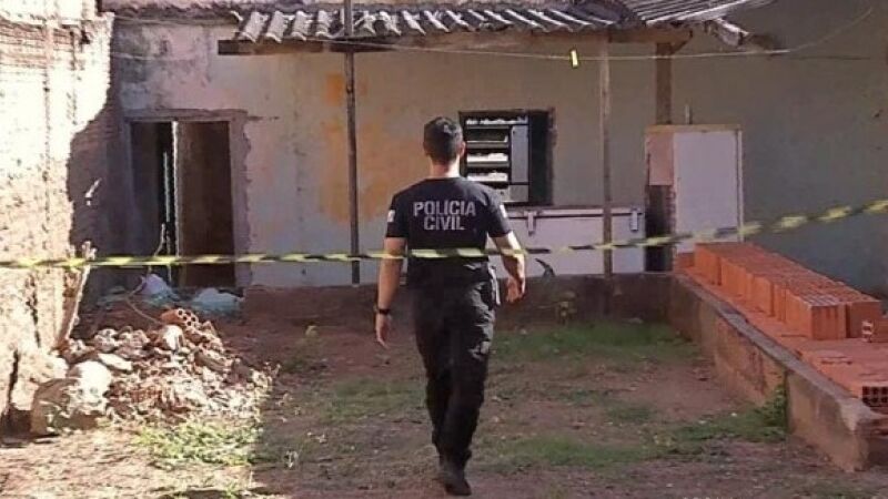 Local onde a vítima foi encontrada pela polícia